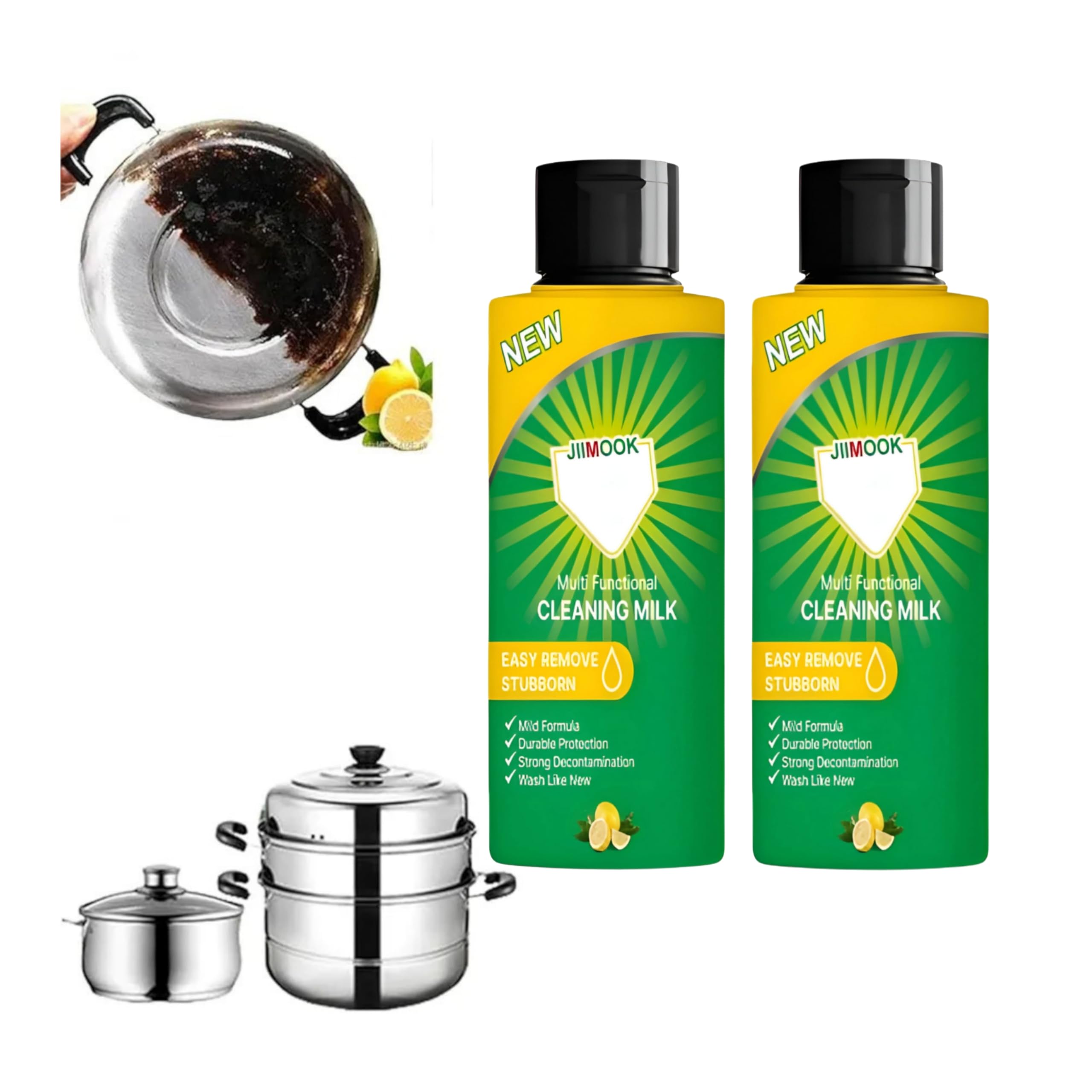 Powerful Multifunctional Cleaning Milk, Versatile and Powerful Cleaner, All-Purpose Cleaner, Washing Up Liquid, Foam Cleaner, All-purpose Cleaner for Kitchen, Bathroom, Car (2) (B0DJ2K31Y1) Amazon Price History, Amazon Price Tracker