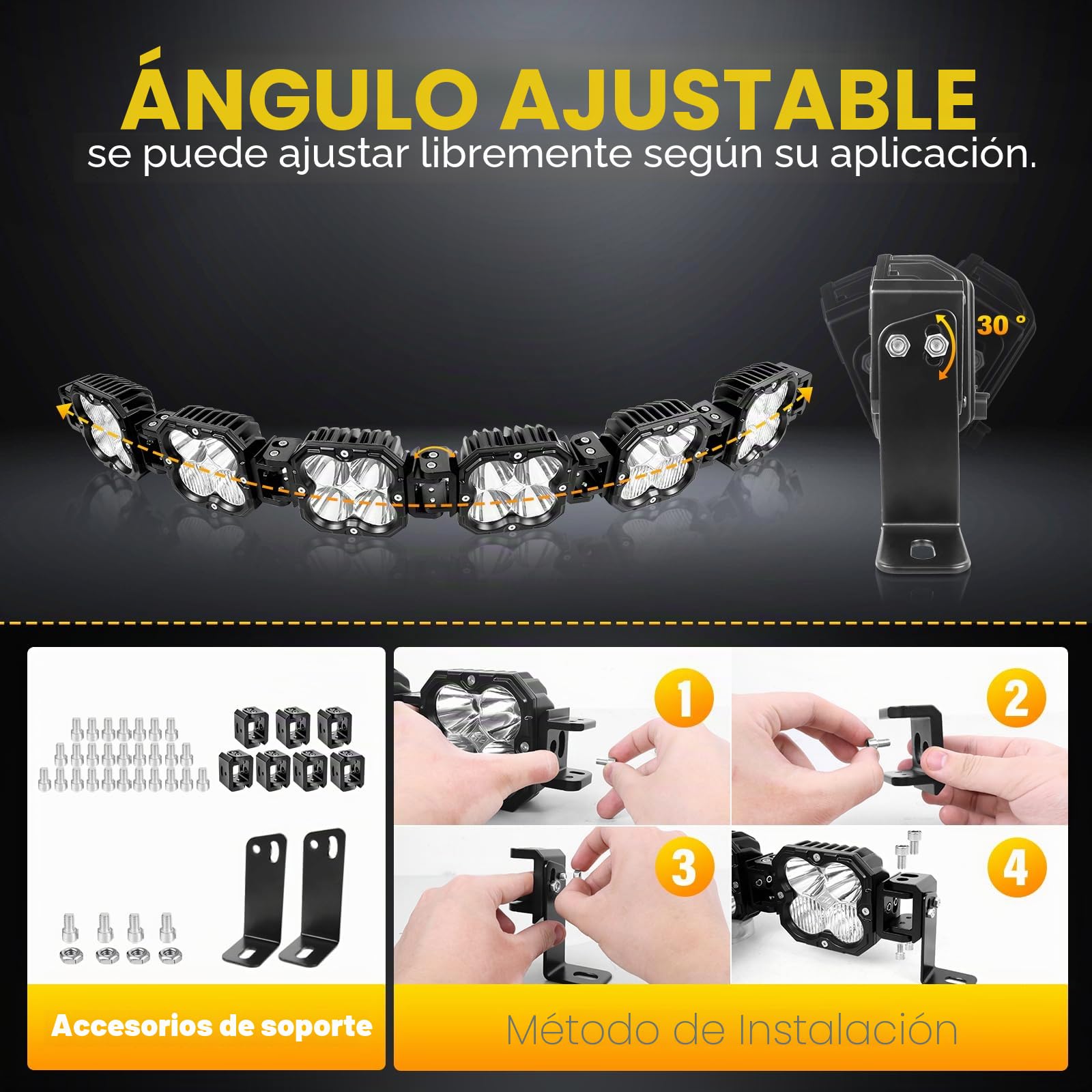 RIGIDON Barra luz led y 12V DT cableado Kit, 40 Pulgadas 102cm 180W 15000lm | 6000K blanco, barra luminosas led, largo alcance, faros antiniebla, para off road todoterreno camión coche ATV SUV UTE 4x4