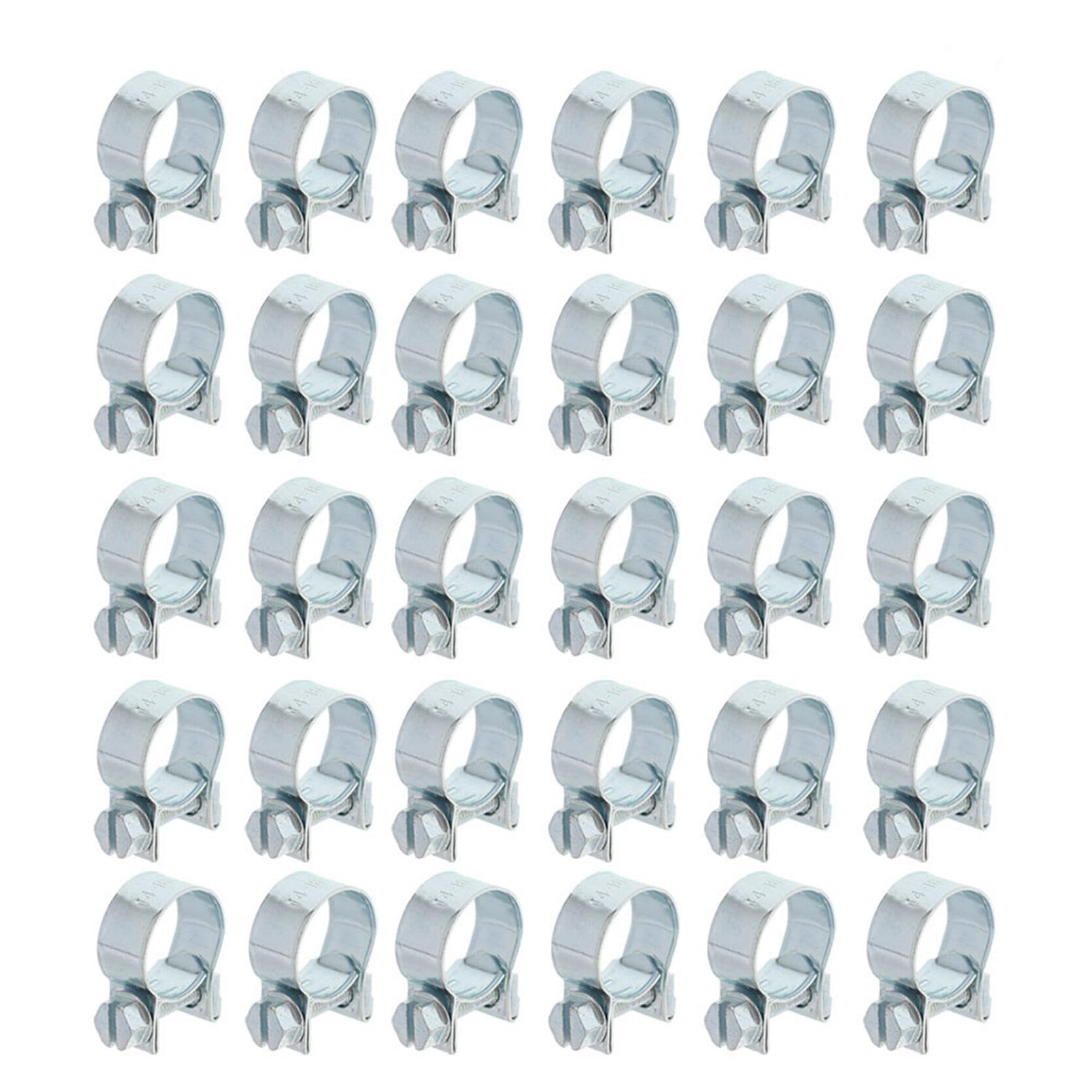TINVHY 30 Pack 3/8in Fuel Injection Hose Clamps