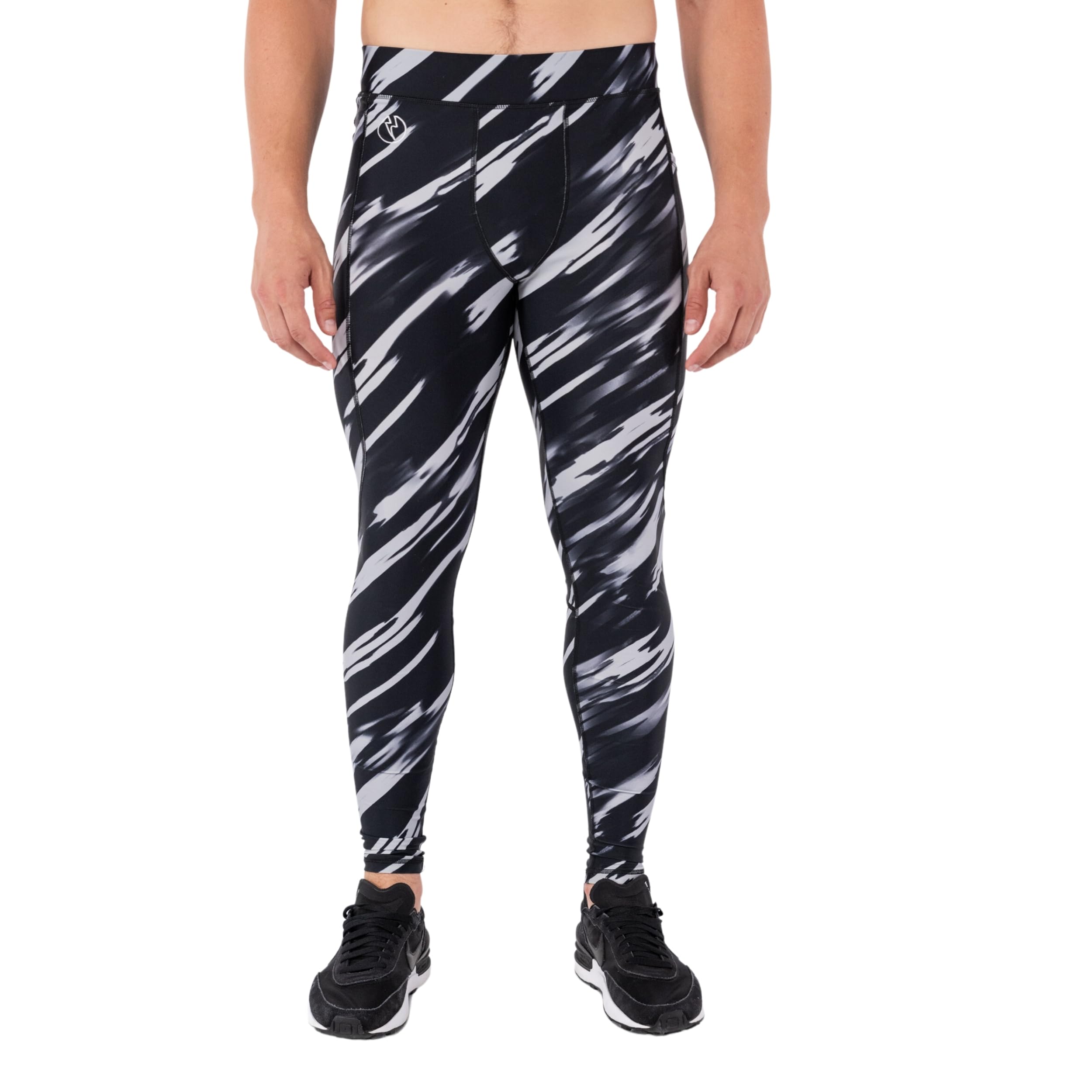 Kapow Meggings Leggings Sportivi Contenitivi da Uomo Performance con Tasche