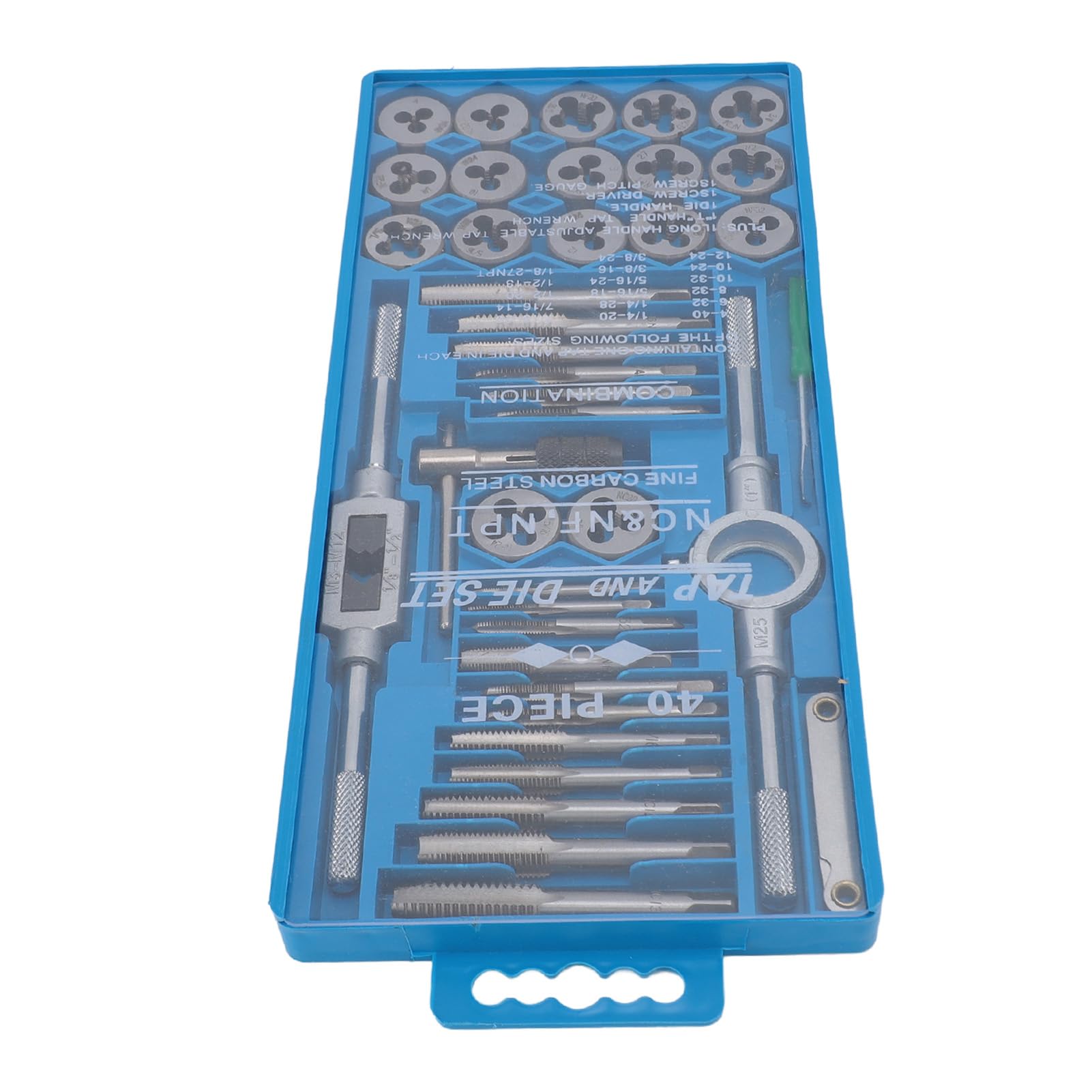 Set di maschi e filiere in acciaio ad alto tenore di carbonio, maschi a filettatura fine, filiere, chiave manuale, cacciavite, utensile combinato per la riparazione e la realizzazione di parti filet