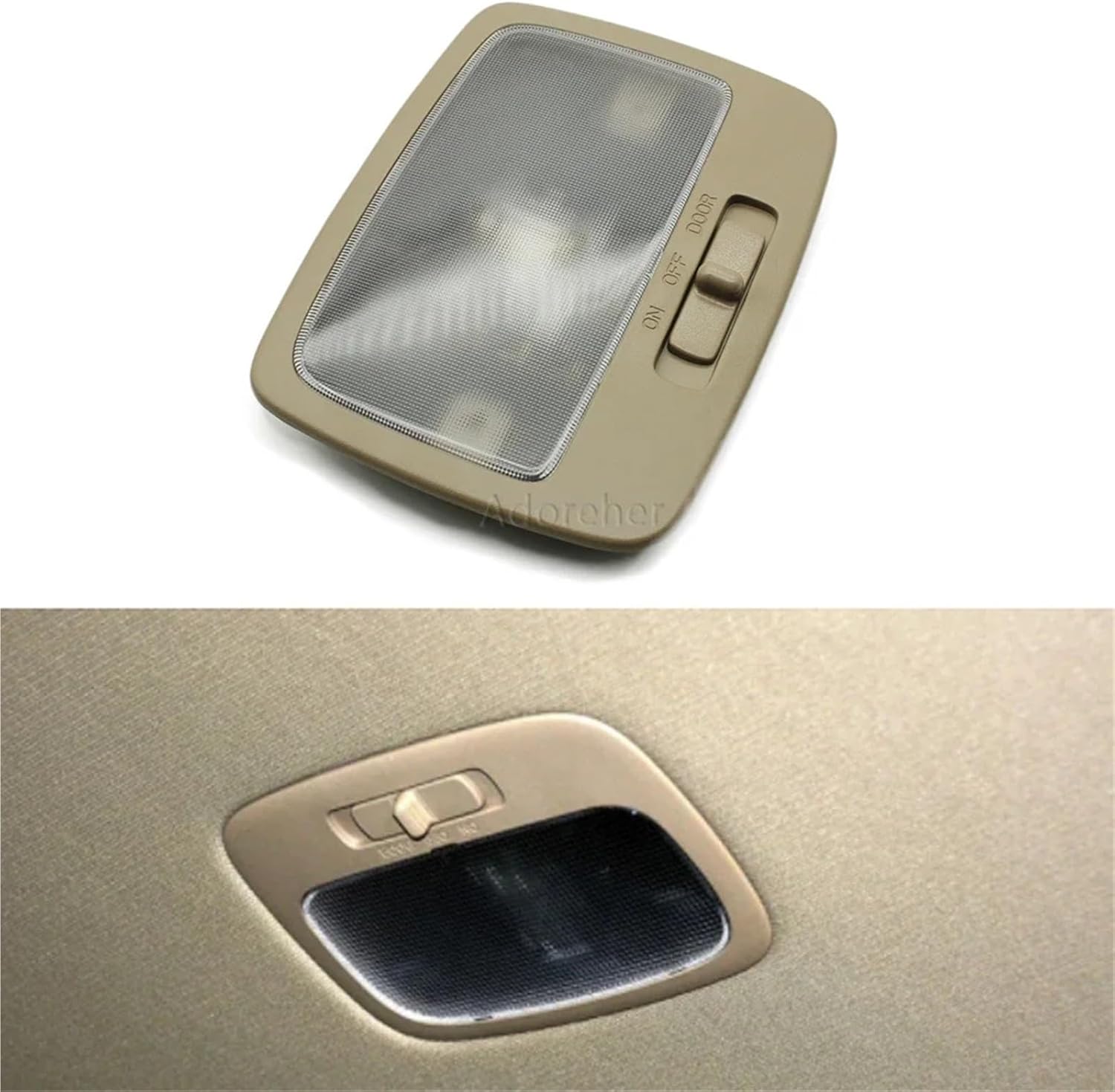 Car Rear Interior Reading Light Overhead Indoor Ceiling Reading Lamp Compatible with Kia Sportage 2005 2006 2007 2008 2009 2010