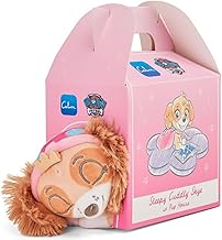 Paw Patrol Skye Calm Cuddly Plush Toy in Pup House - 18cm Sleepy Pup Character for Bedtime Calming & Snuggles - Hand-Washable Official Licensed Paw Patrol Soft Toys for Boys and Girls Aged 3+