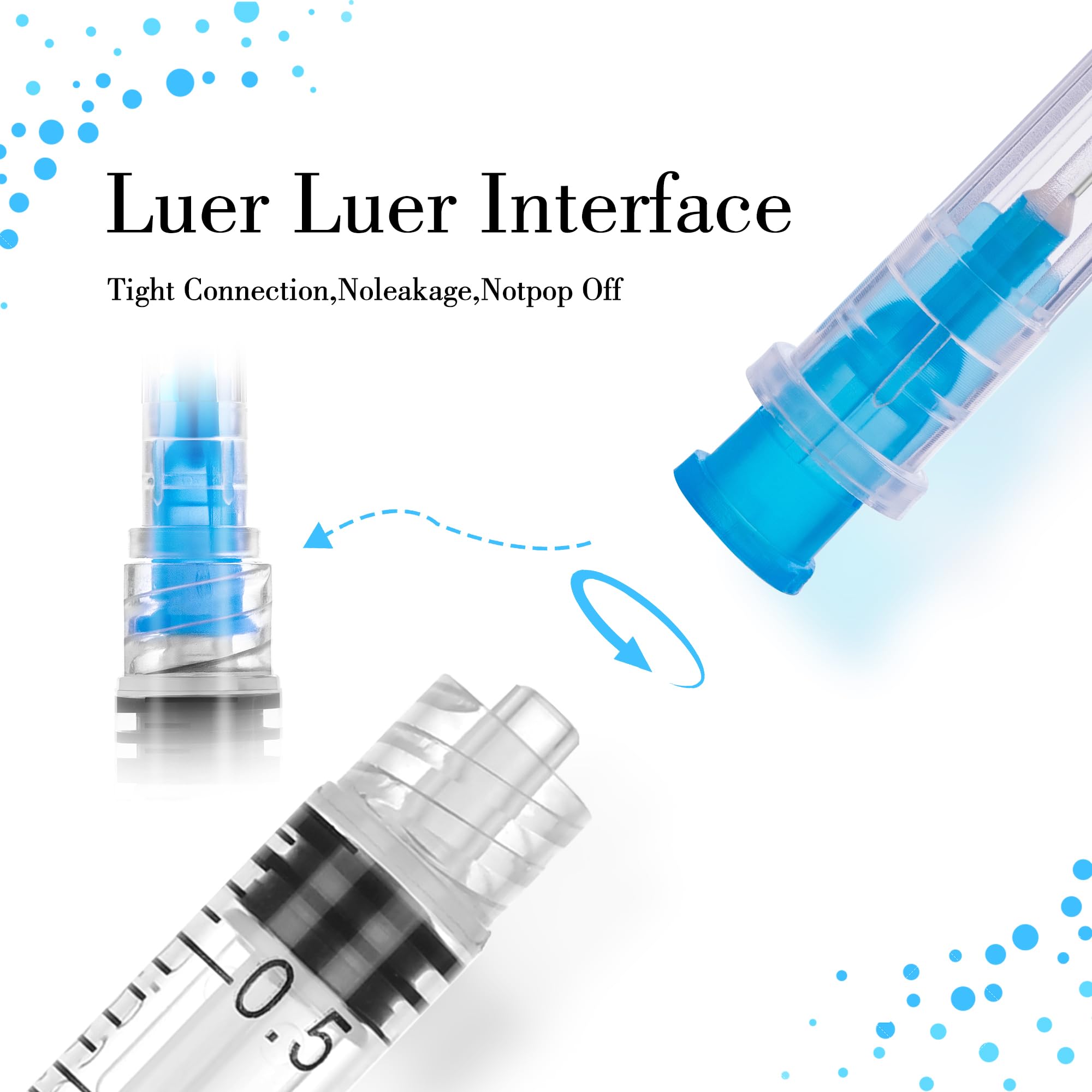 Amazon.co.jp: 3ml Luer Lock Lab シリンジと23ゲージ1インチ(25mm
