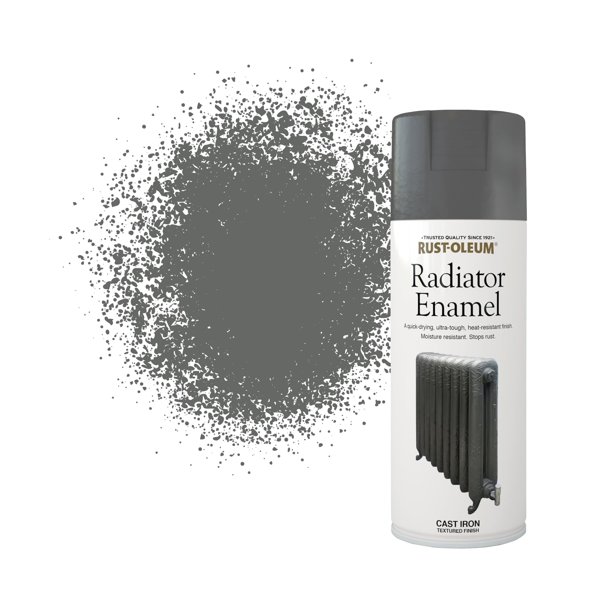 400ml Radiator Enamel Spray Paint Aerosol - Cast Iron