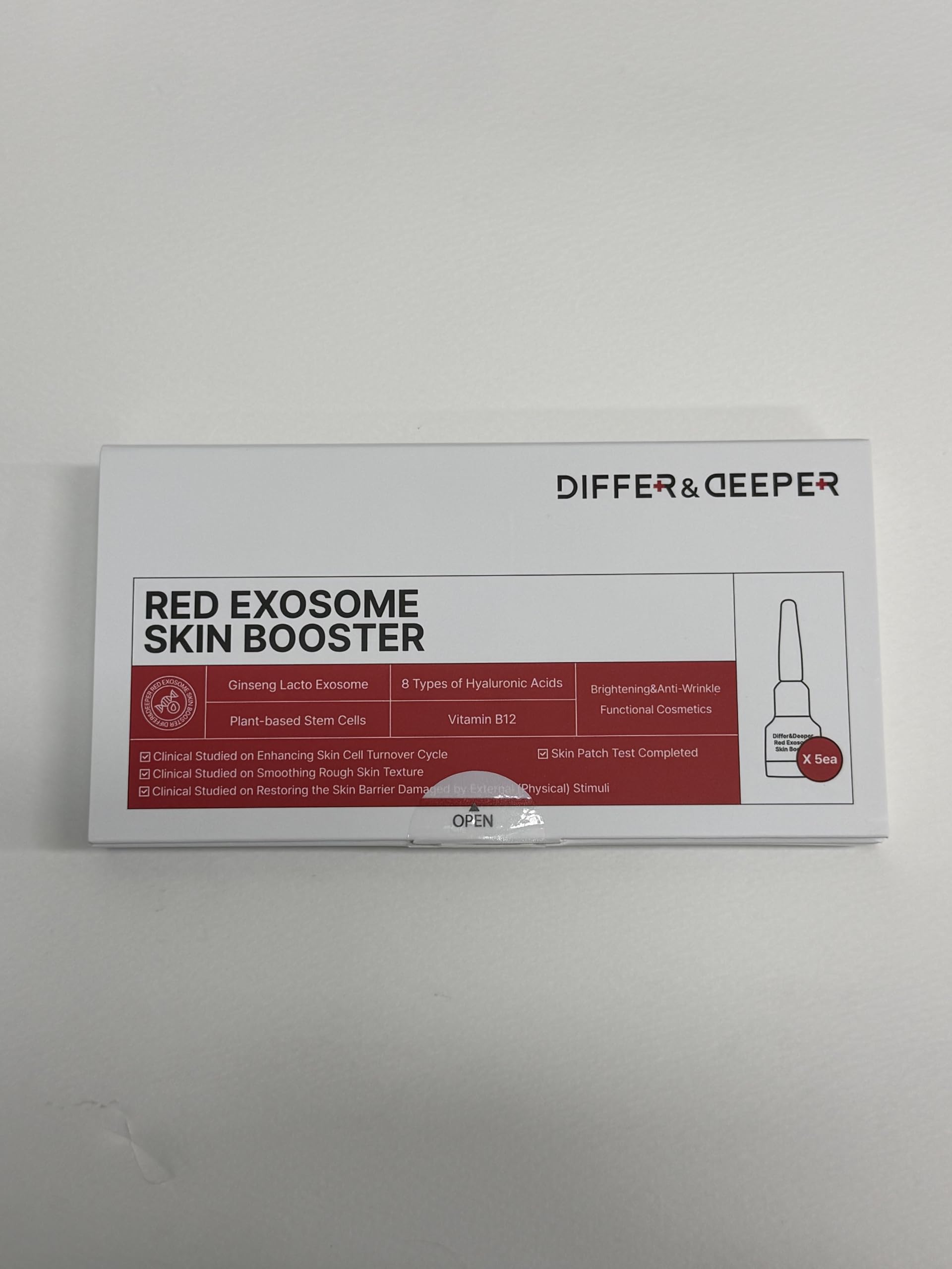 Differ&Deeper Siero Viso agli Esosomi & PDRN – Booster Coreano Rigenerante con Esosomi Vegetali, Riparazione Barriera & Rassodante, Cura 14 Giorni | 14 x 2 ml