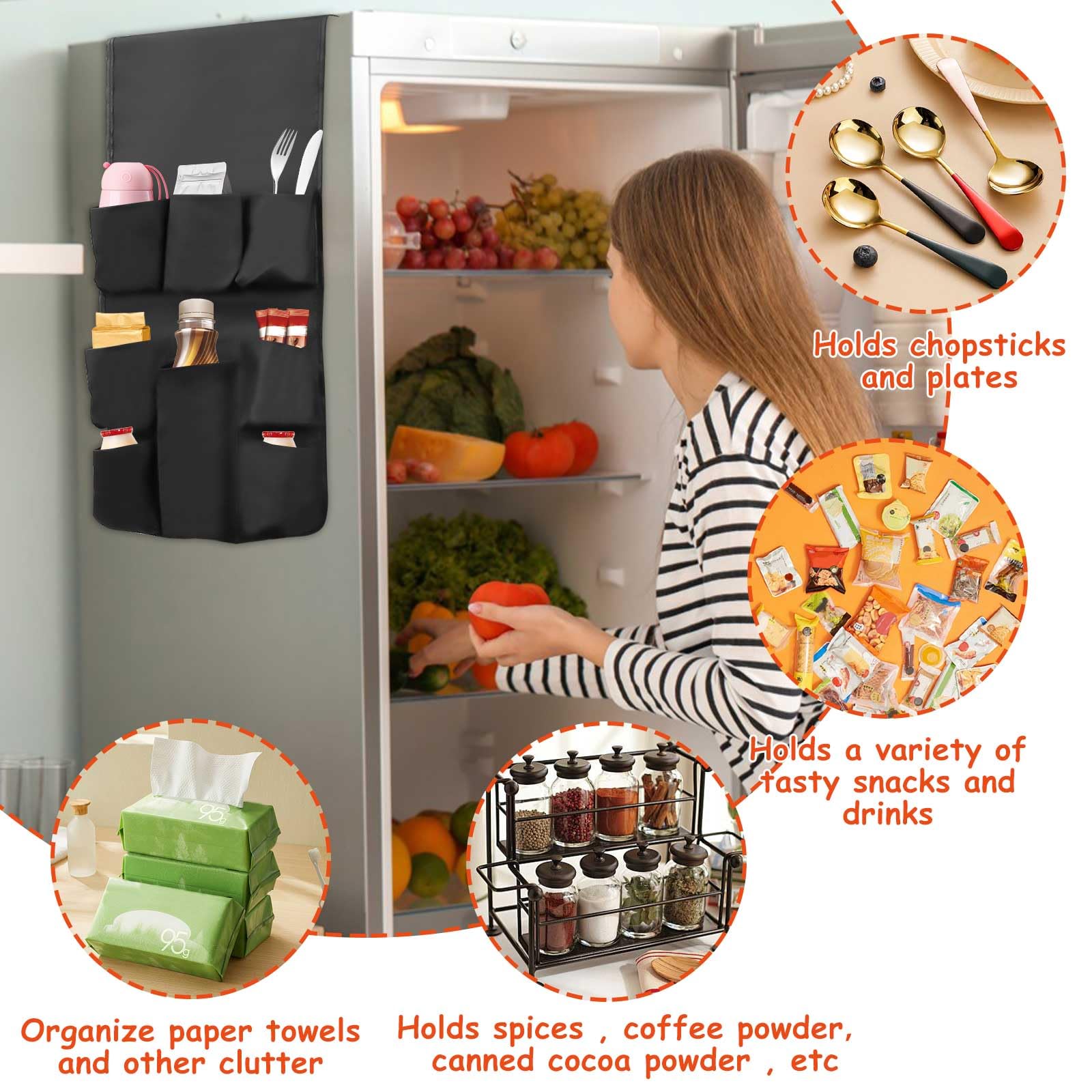 Mini Organizer per Frigo, Organizer da Appendere al Frigo Mini Frigo Organizer Borsa da Appendere per Frigo Mini Frigo Organizer e Conservazione Borsa a Rete per Frigorifero per Condimenti, Snack Mini Organizer per Frigo, Organizer da Appendere al Frigo Mini Frigo Organizer Borsa da Appendere per Frigo Mini Frigo Organizer e Conservazione Borsa a Rete per Frigorifero per Condimenti, Snack