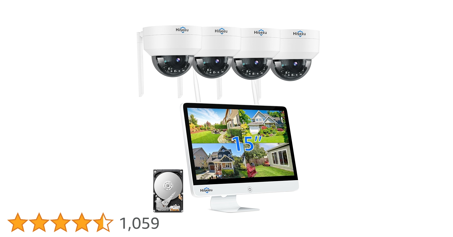 【Bランク】15インチ液晶一体型本体ワイヤレス500万画素PTZカメラ4台セット Amazon.co.jp: 【500万画素・ドーム型 PTZ対応 】防犯カメラ