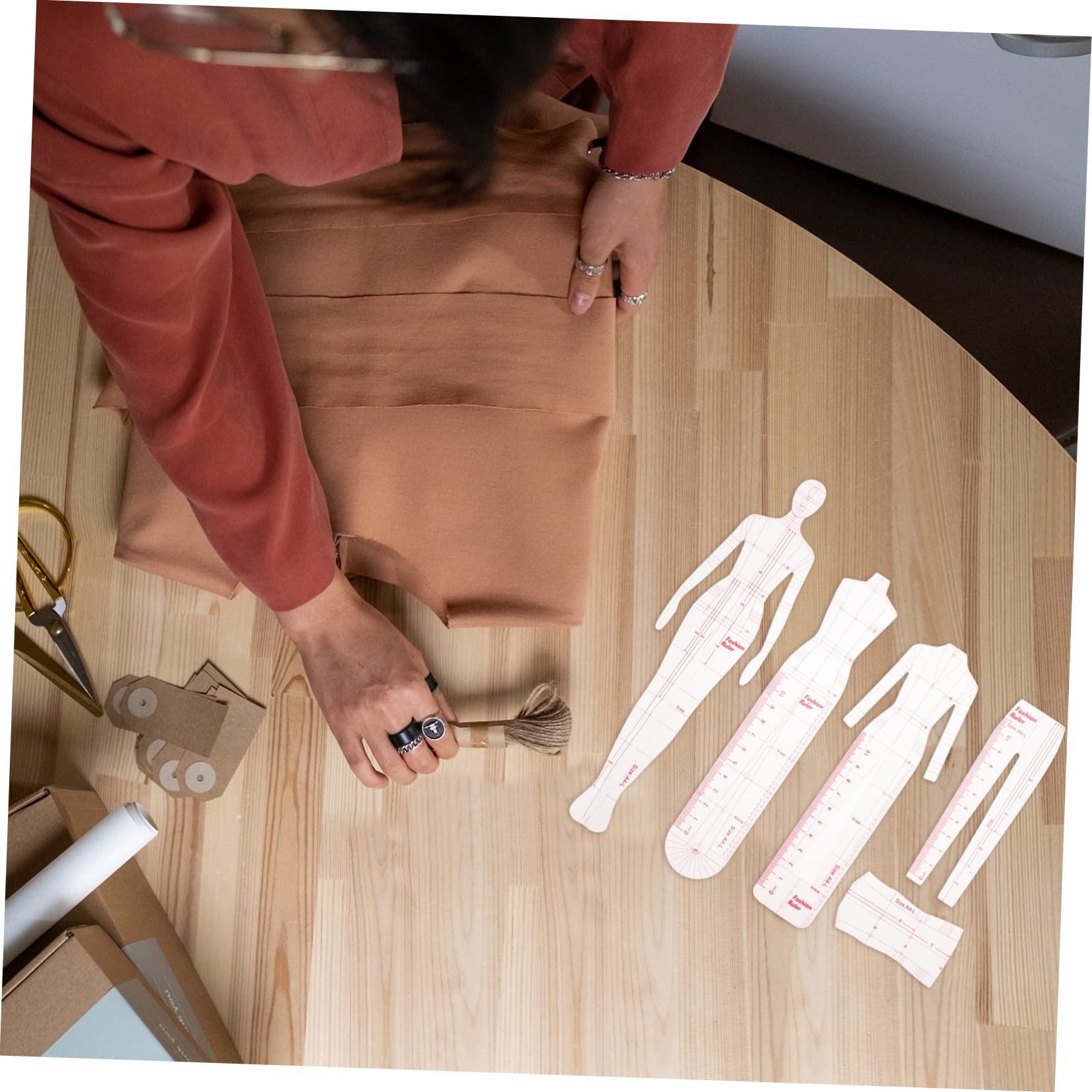 Operitacx 3juegos Regla Francesa Para Mujeres Plantilla De Medición De Moda Herramienta De Costura Ruler De Diseño De Ropa Práctico y Para Sastrería Profesional y Hobby