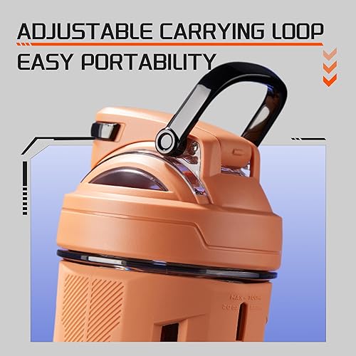 Miniatura 5 de TKK Blender Shaker Bottle 24 onzas con bola mezcladora de plástico para proteínas antes y después del entrenamiento, vaso mezclador de bebidas de