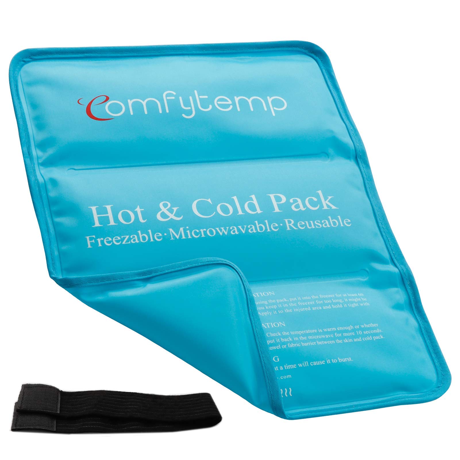 Ice Packs for Injuries, 10.5"x14.5" Comfytemp Reusable Gel Ice Pack