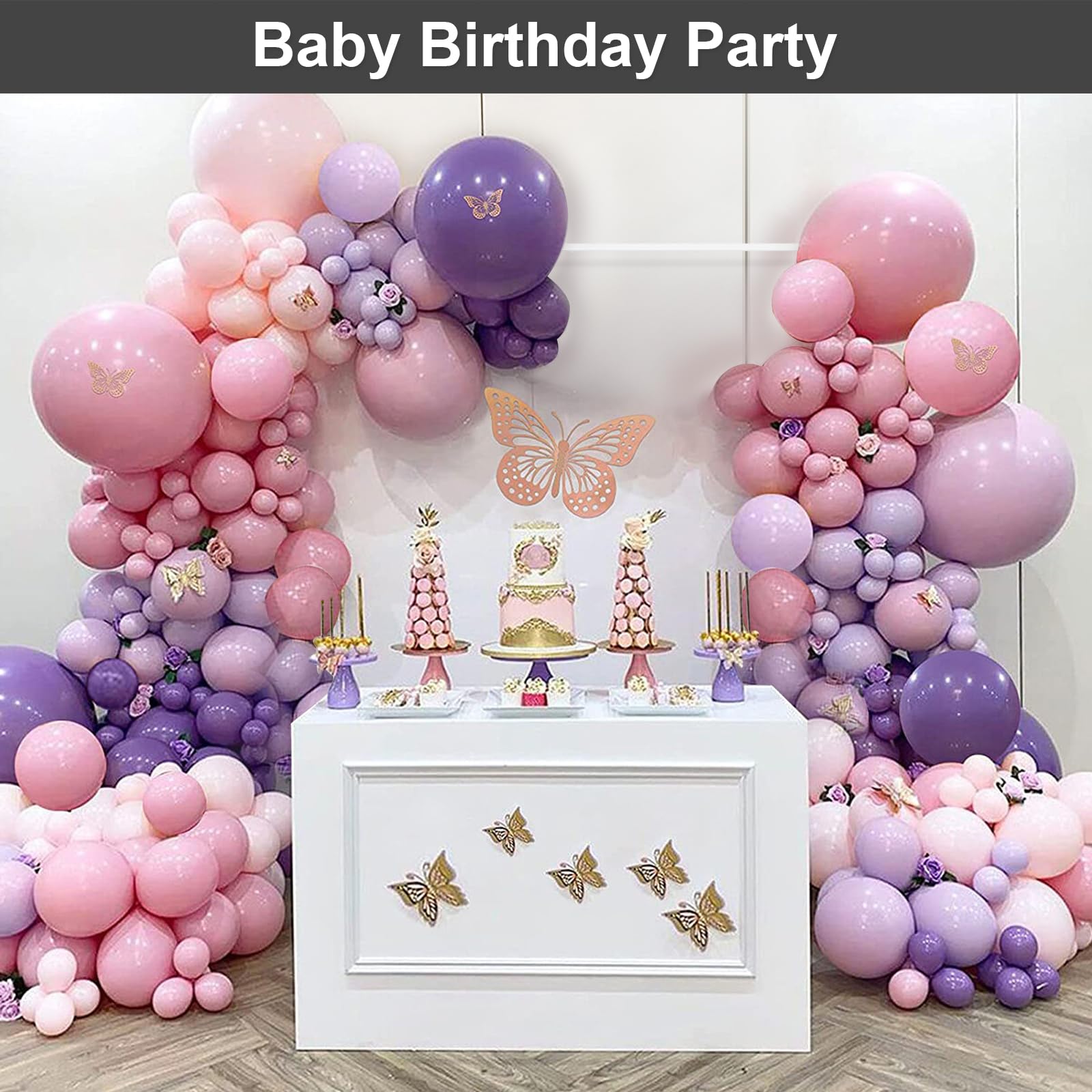 6.6FT Square Backdrop Stand, Metal Balloon Arch Stand, Wedding Ring Arch Stand for Party Backdrop Decoration, Baby Shower, Birthday Anniversary Bridal Decoration, White