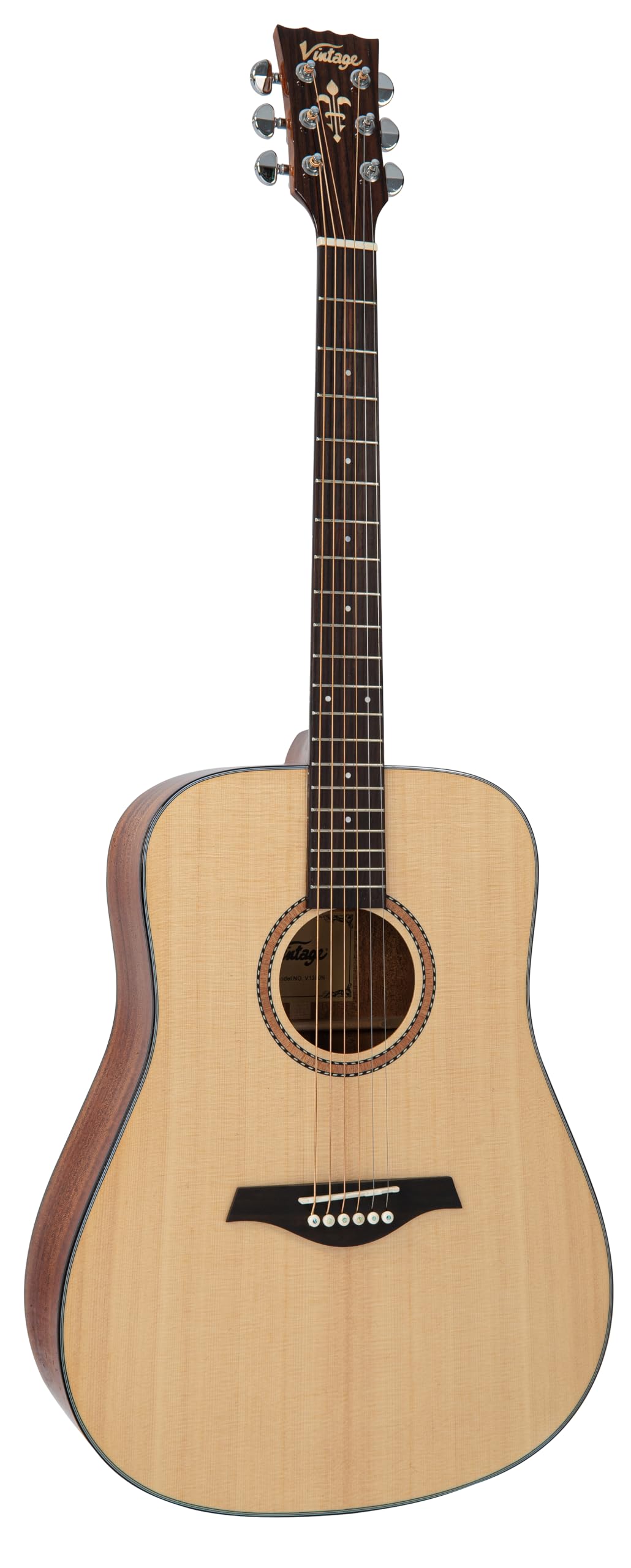 VINTAGE PERFORMER SERIES ACOUSTIC GUITAR – FOLK – NATURAL GLOSS