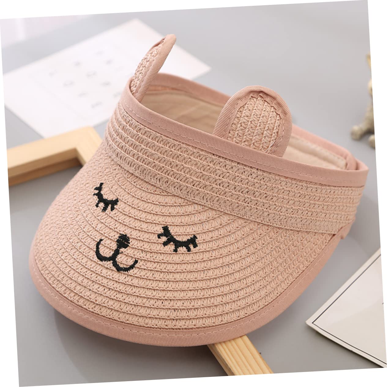 Ipetboom 5 Piezas Sombrero De Copa Vacío Plegable Sombreros Proteccion Gorra De Visera Visera Quitasol Deporte Exterior Borde Gorros para El Sol Playa Ultravioleta Rosa Papiro