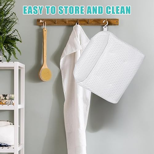 Miniatura 7 de Almohada de bañera, almohada de baño para bañera con ventosas antideslizantes y cómoda almohada de baño de malla de aire 4D para mujeres y hombres