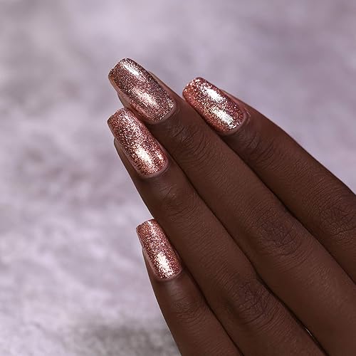 Miniatura 610 de ILNP Madison Ave Esmalte de uñas holográfico metálico rosa antiguo