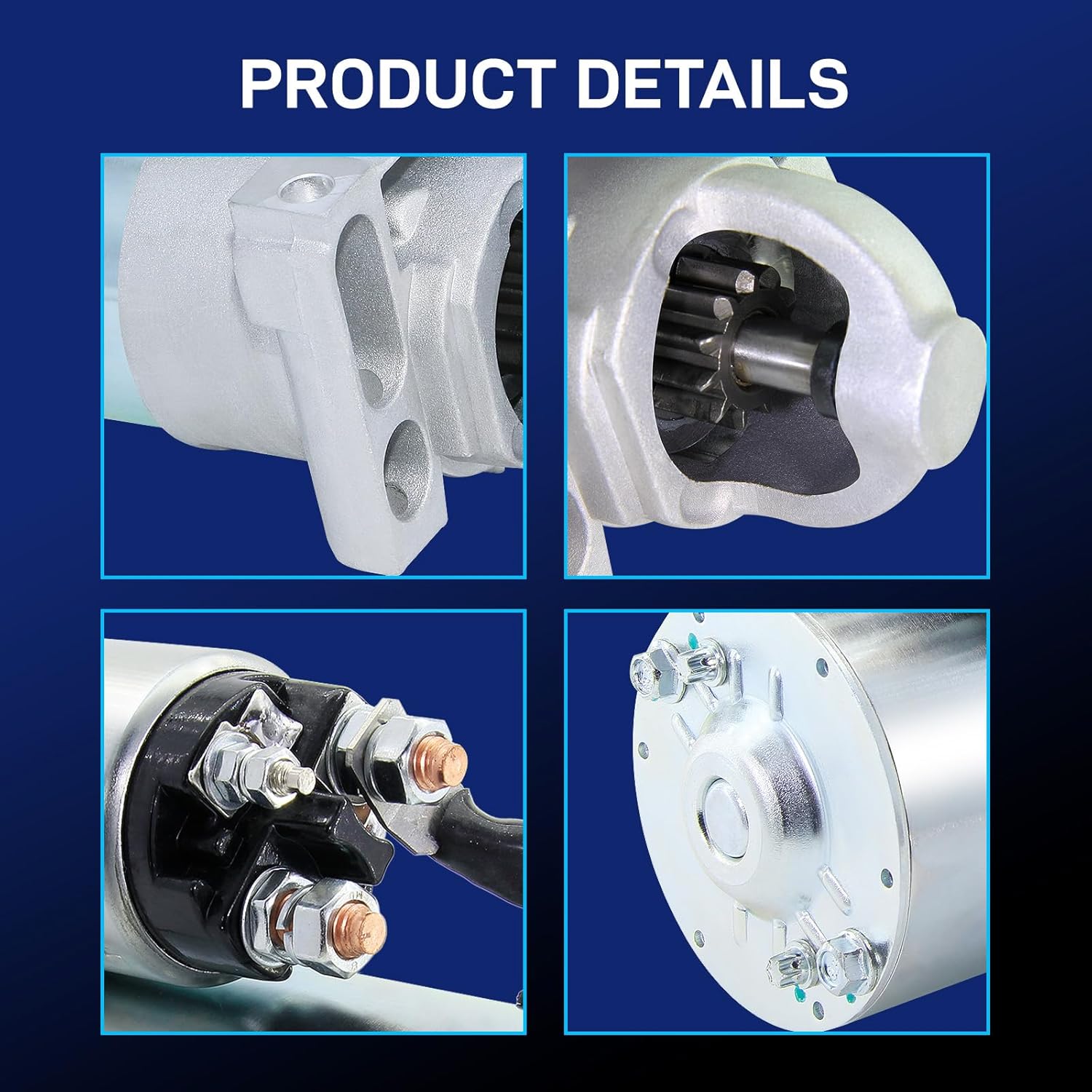 New Starter Compatible with 1999-2005 Chevy Silverado 1500 HD 2500 3500 6.0 L V8, 03-05 Express 2500 3500, 02-05 Cadillac Escalade, 00-05 GMC Sierra 1500 HD 2500 3500 Yukon Savana 6492N
