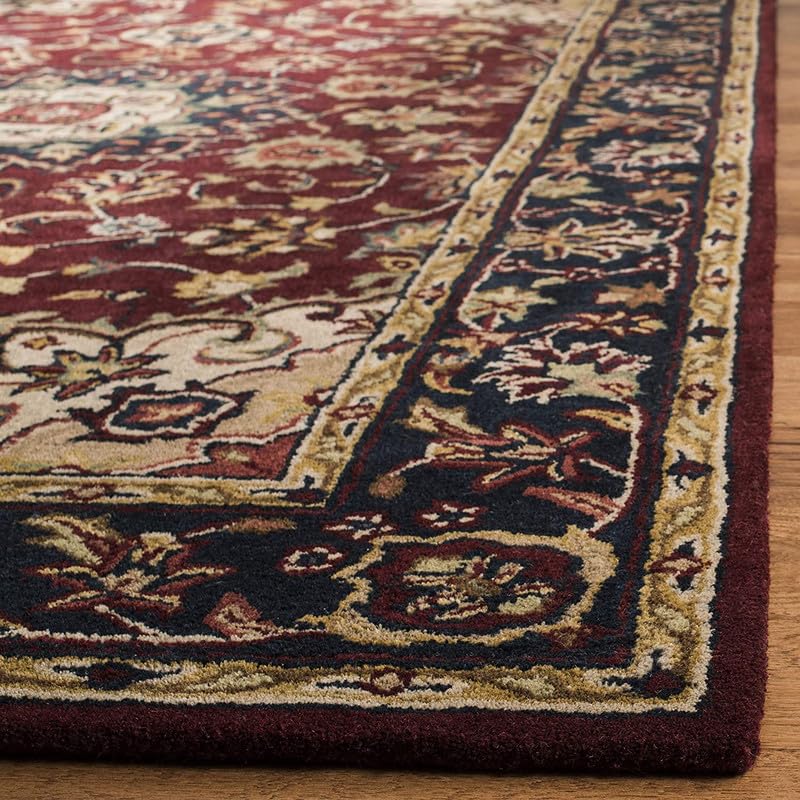 Image of Embossed Handmade GH Wool Thick Geometrical Carpet is a Stylish and Practical Addition to Any Living Room 10X13