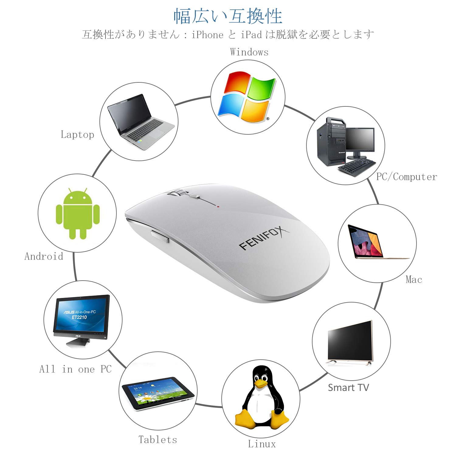 Amazon | Bluetooth 無線 マウス, ワイヤレス マウス 光学 静音 