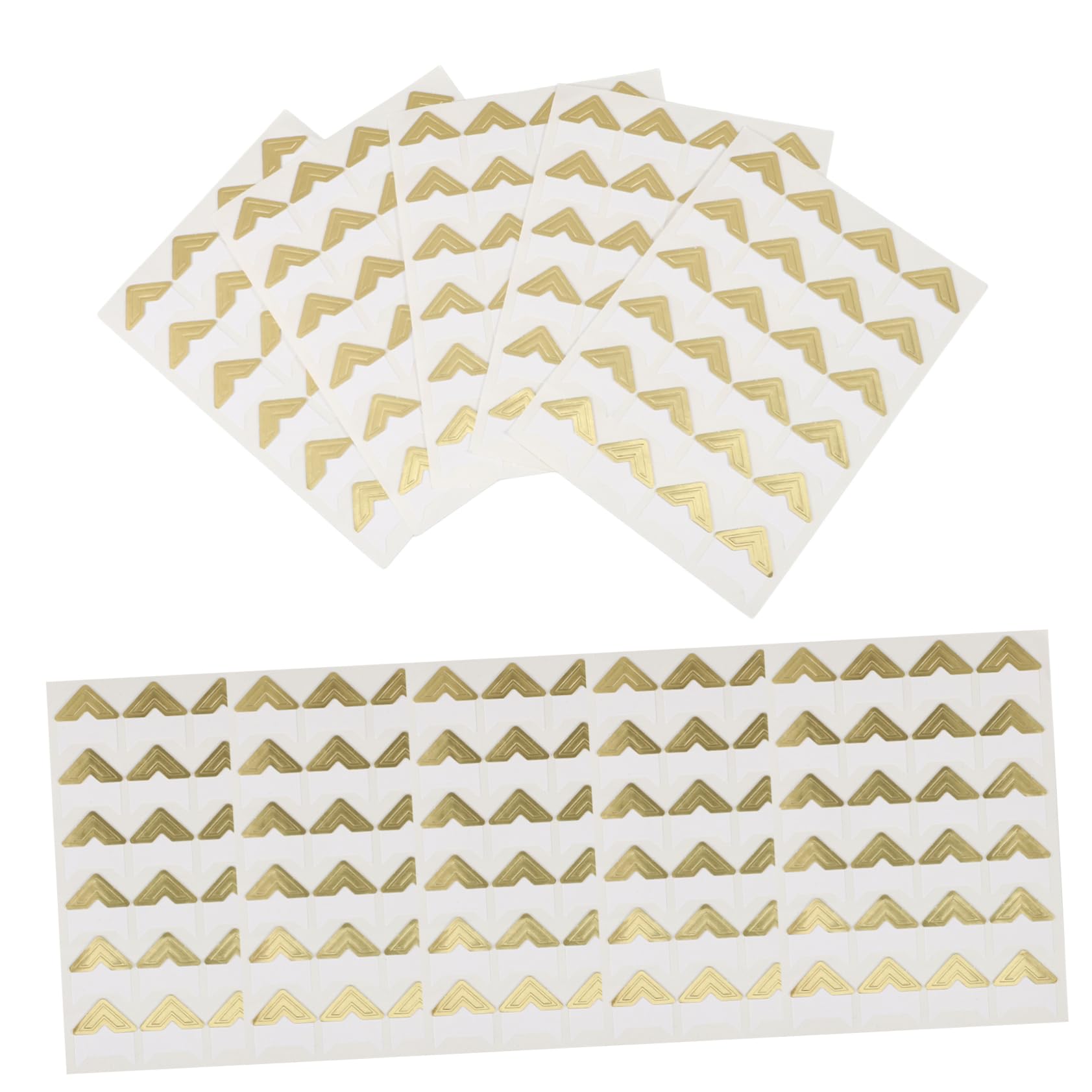 Beatifufu Scrapbooking Materials 10 Sheets Photo Corners Stickers Self Adhesive Picture Frame Corners for