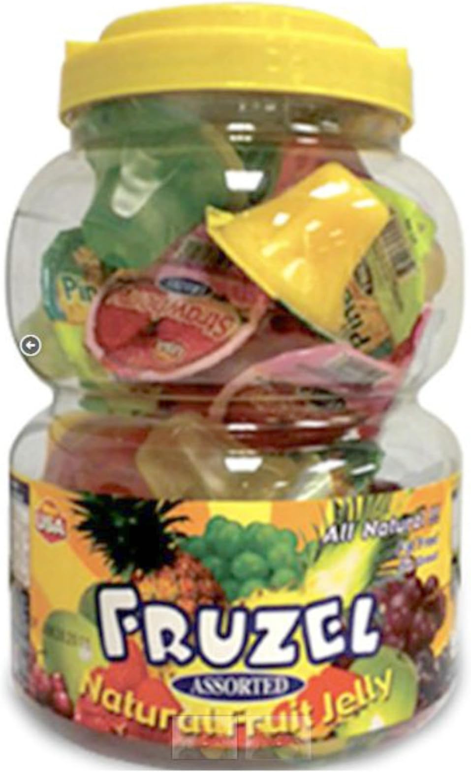 Fruzel Assorted Natural Fruit Juice Jelly Cups 51 Ounces