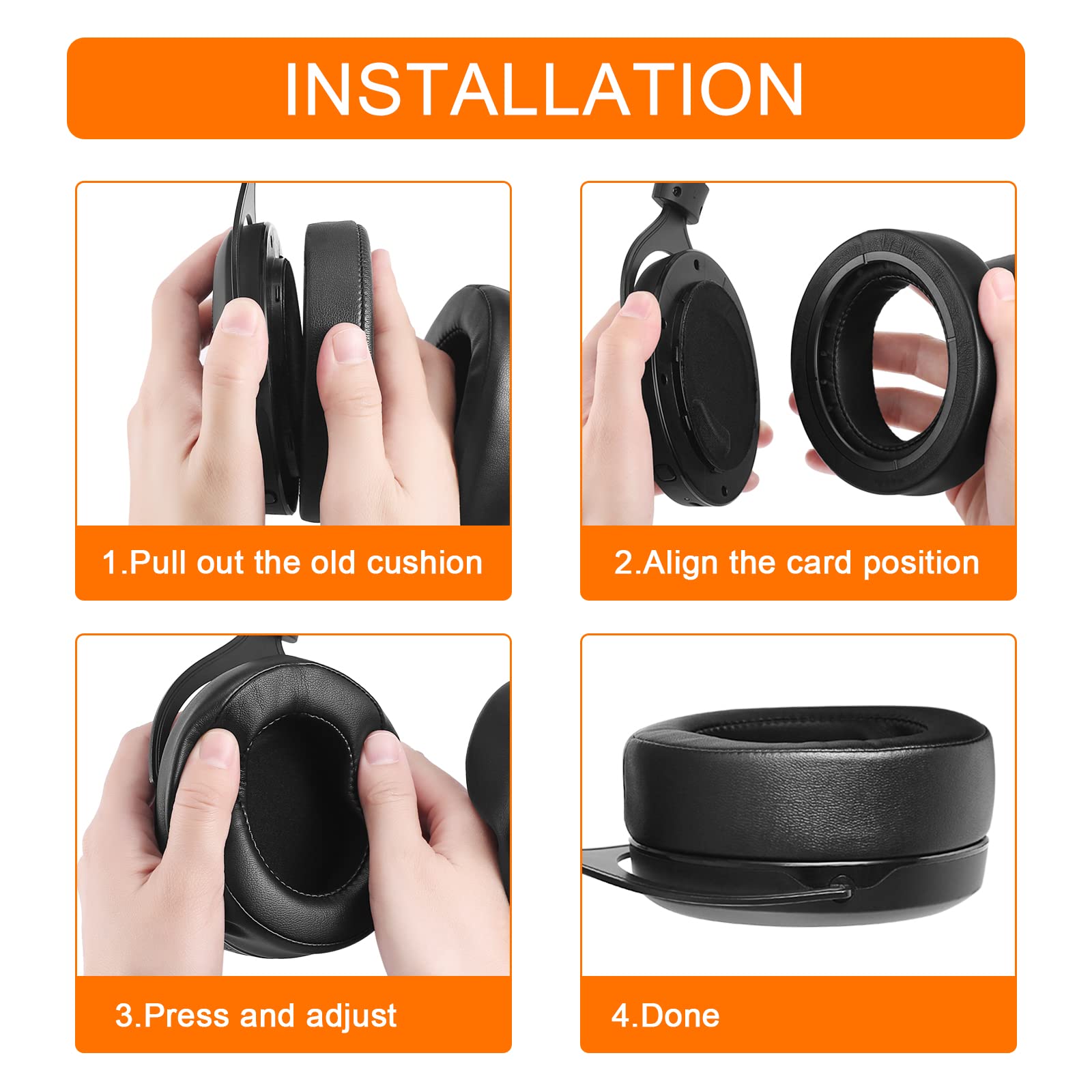 Hs60 Earpads Gvoears Replacement Ear Pads Cushion For Corsair Hs70