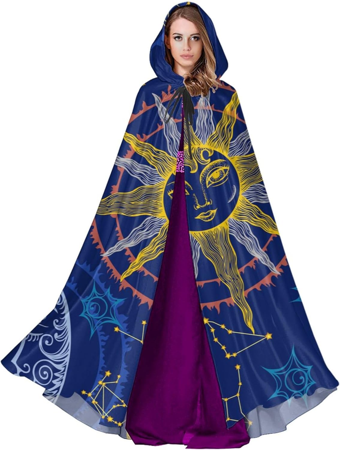 YETTA YANG Halloween Hooded Robe Cloak for Adult Men Women Christmas Hoodies Cape Cosplay Cosplay Costumes