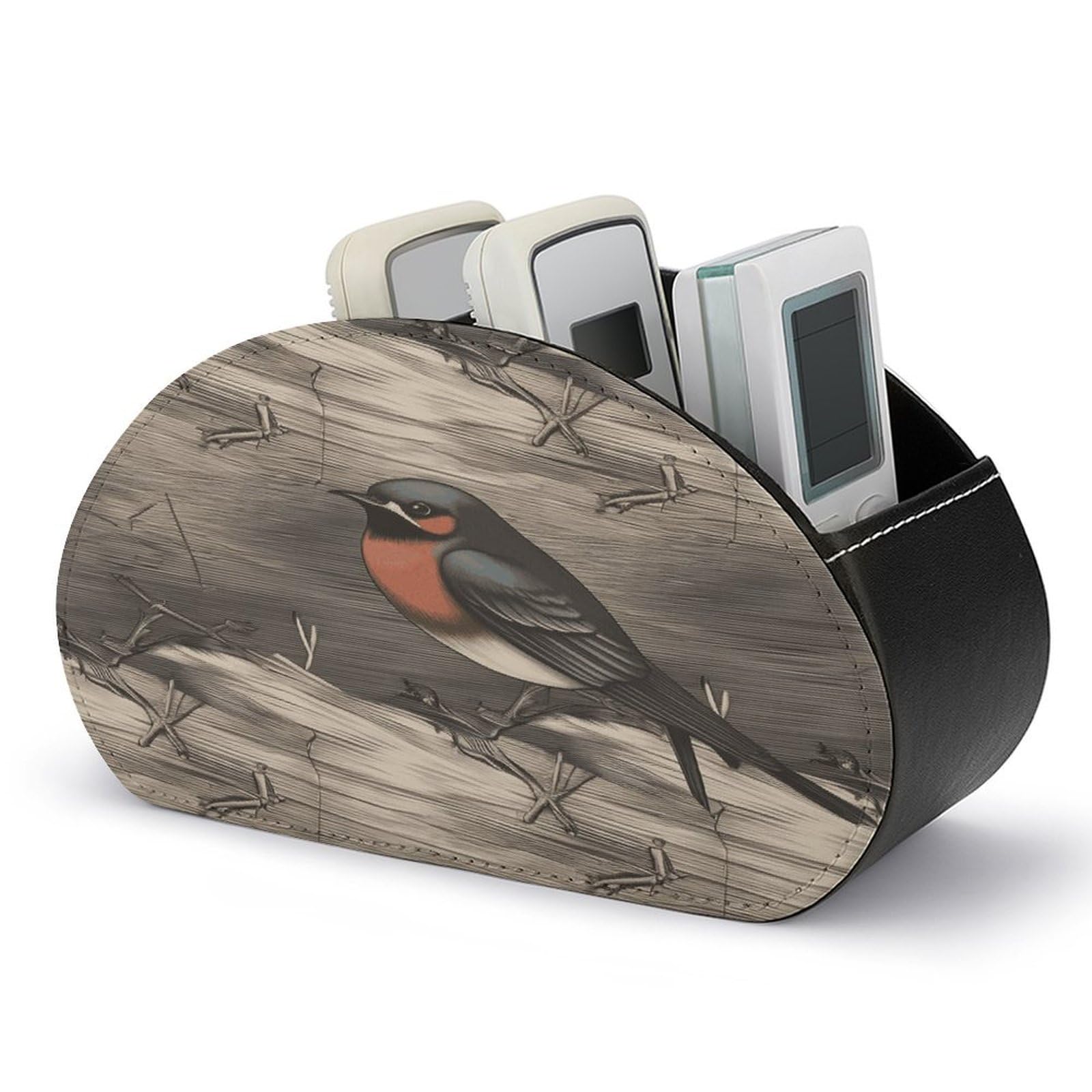 Range télécommande 5 cases graphite contre le désordre de salon