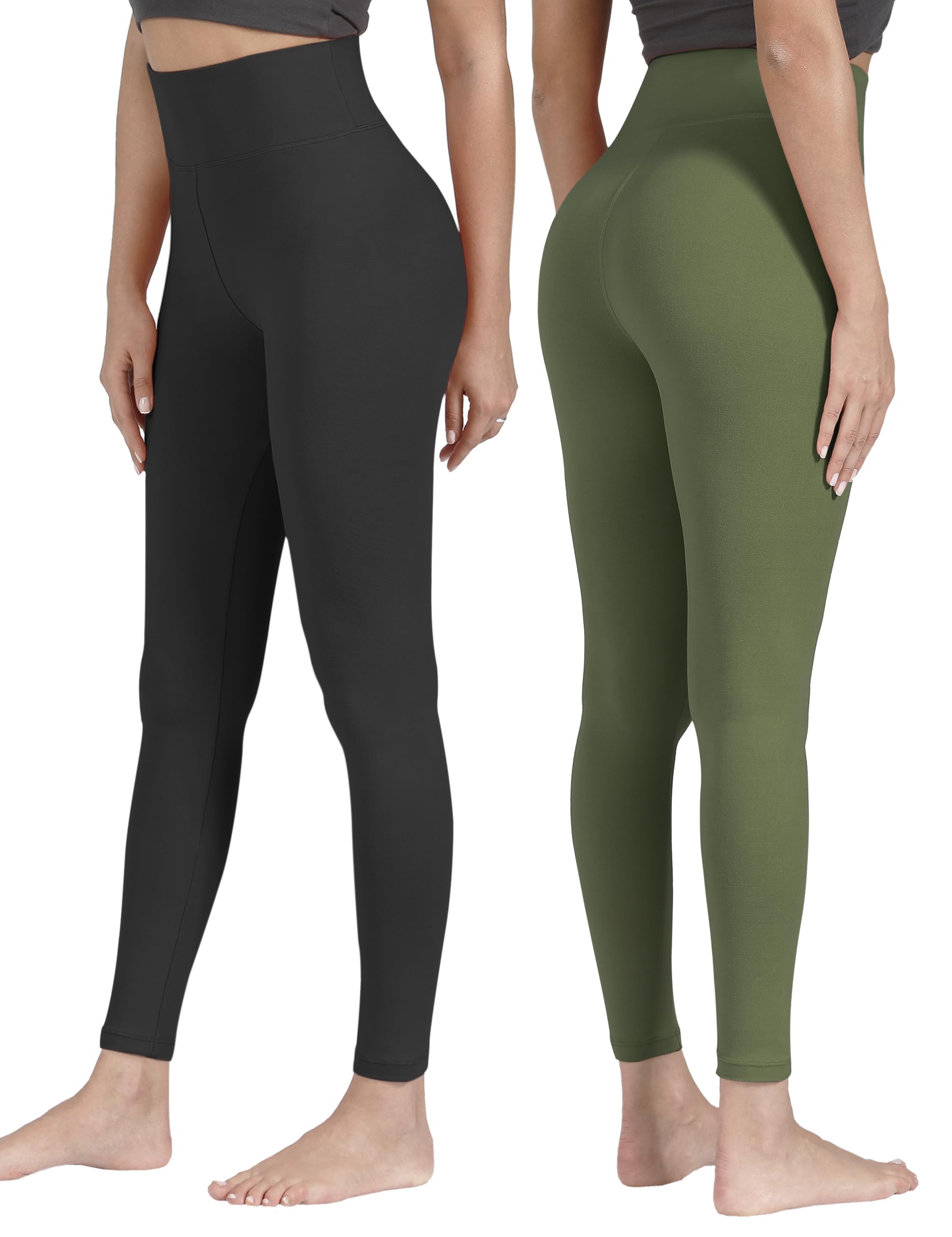 VALANDY High Waisted Leggings for Women Premium Buttery Soft Stretch Leggings Workout Running Tummy Control Yoga Pants Plus Size(7 Count)