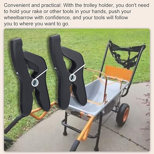 Miniatura 6 de Soporte universal para herramientas Aerocart para carretilla, para Worx Aerocart, Gorilla Work Wagon, para herramientas de transporte, pala, horca,