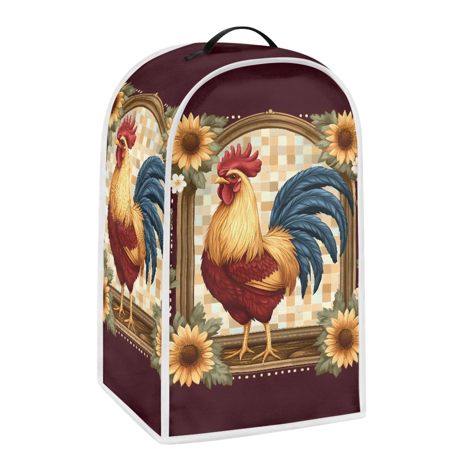 Psesaysky Sunflower Rooster Blender Cover Fingerprint-Proof Dust-Proof Protection For Appliances Kitchen Appliance Case Fit For Most Standard Blenders Waterproof Fabric on Fridge.com - View 3