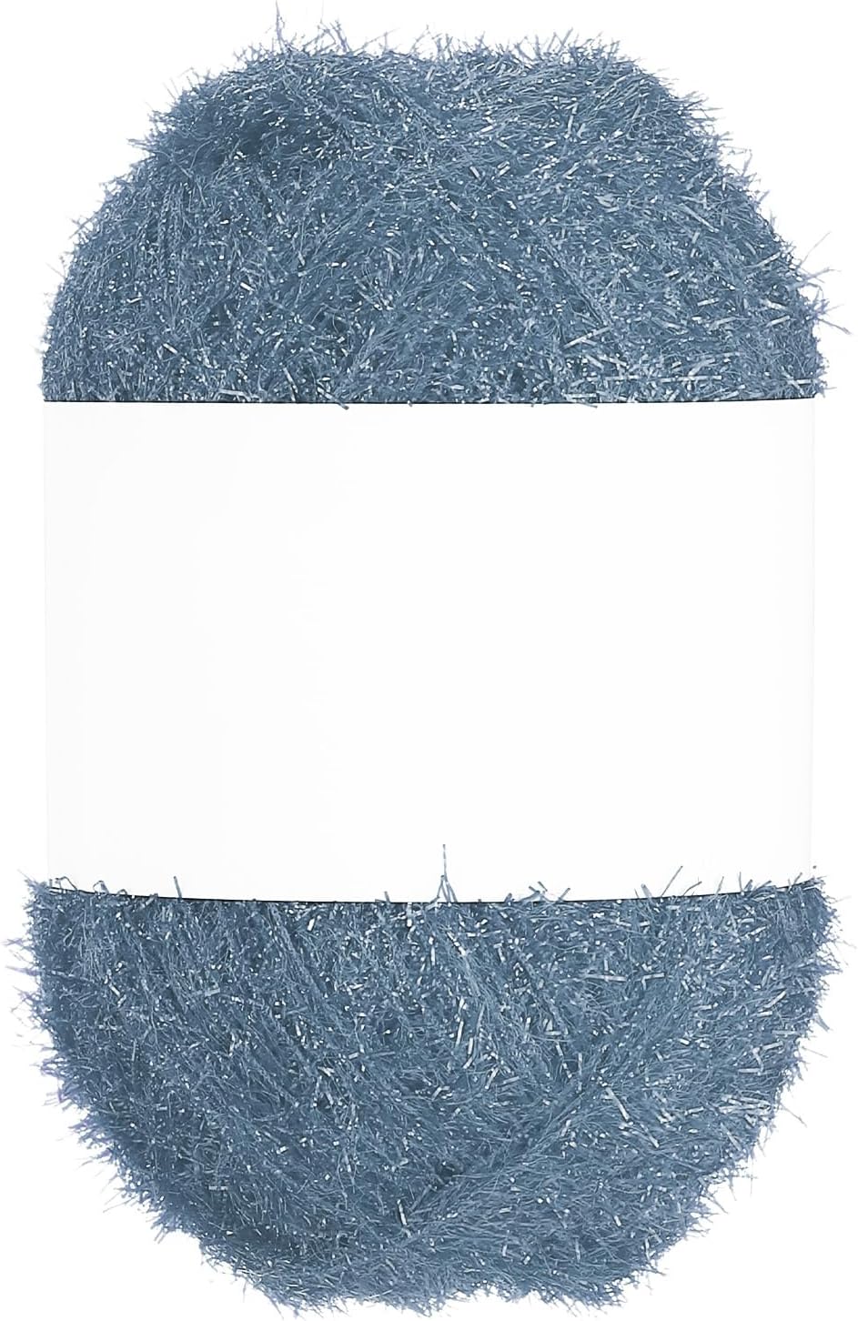 PATIKIL 218 Yard Scrubbie Yarn, Sparkle Yarn Polyester Scrubbie Sparkle Glass for Dishcloths Crocheting Knitting DIY Crafts Blanket Rug Sweater Scarf Hat, Silver Gray