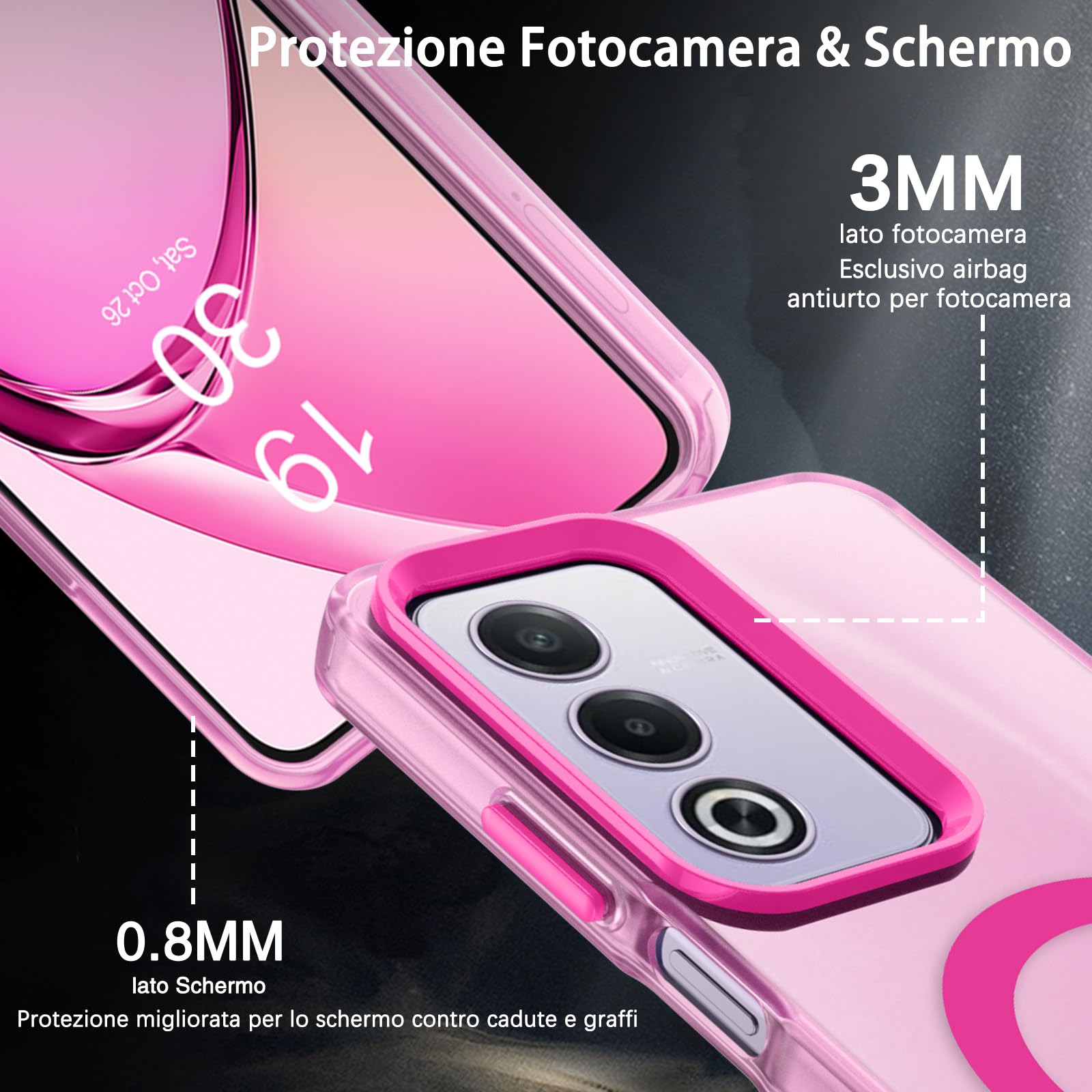 Custodia Per OPPO A80 5G E Pellicola Protettiva Per OPPO A80 5G