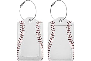 2 Baseball Luggage Tags for Players, Cute Travel Identifiers