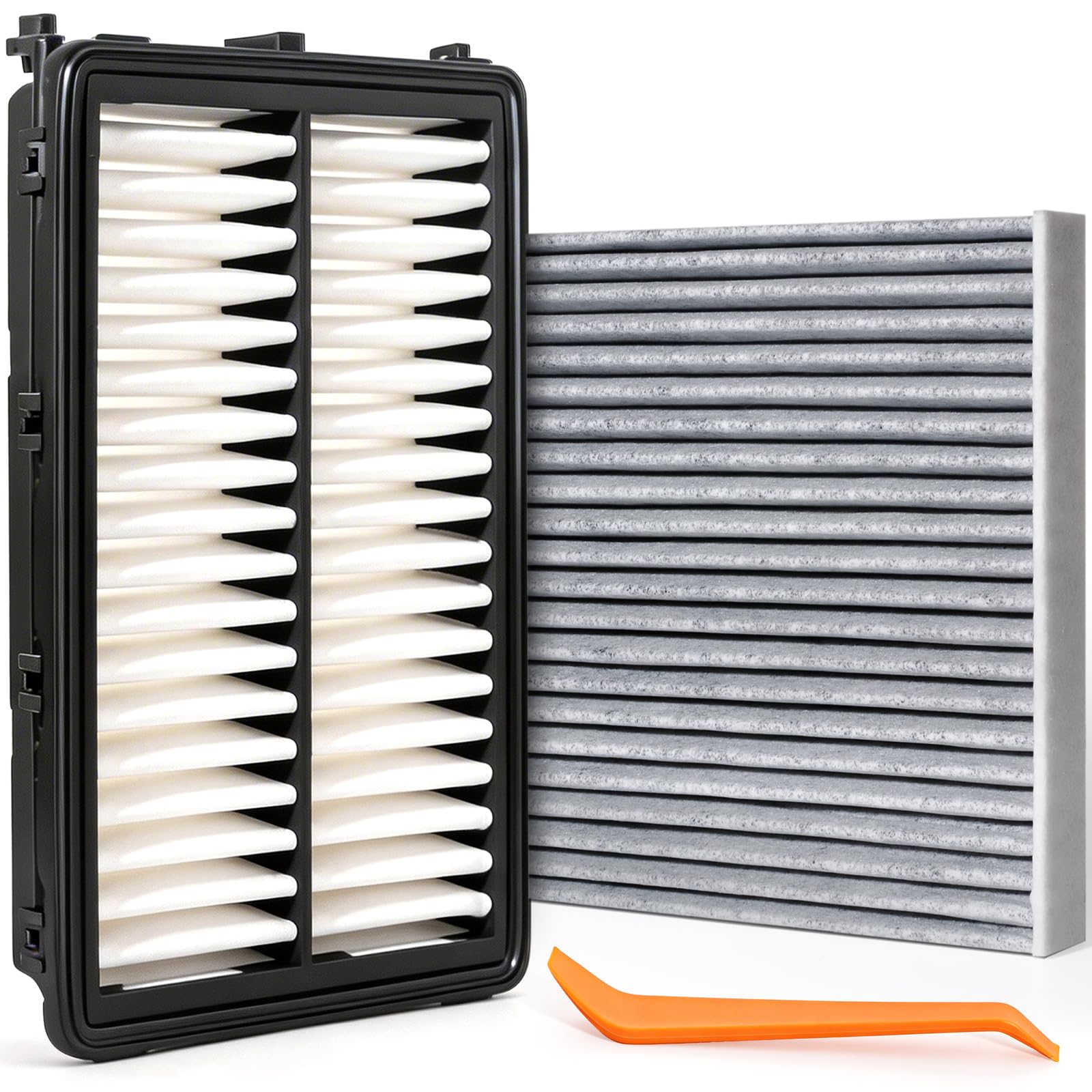 28113-L1000 97133-L1000 Engine &amp; Cabin Air Filter 97133N9100 28113N9000 | Fit for 2021-2024 Hyundai Elantra 2.0L 2024-2025 Hyundai Kona 1.6L 2.0L Santa Fe Kia Sorento Sportage Replaces 97133-N9100