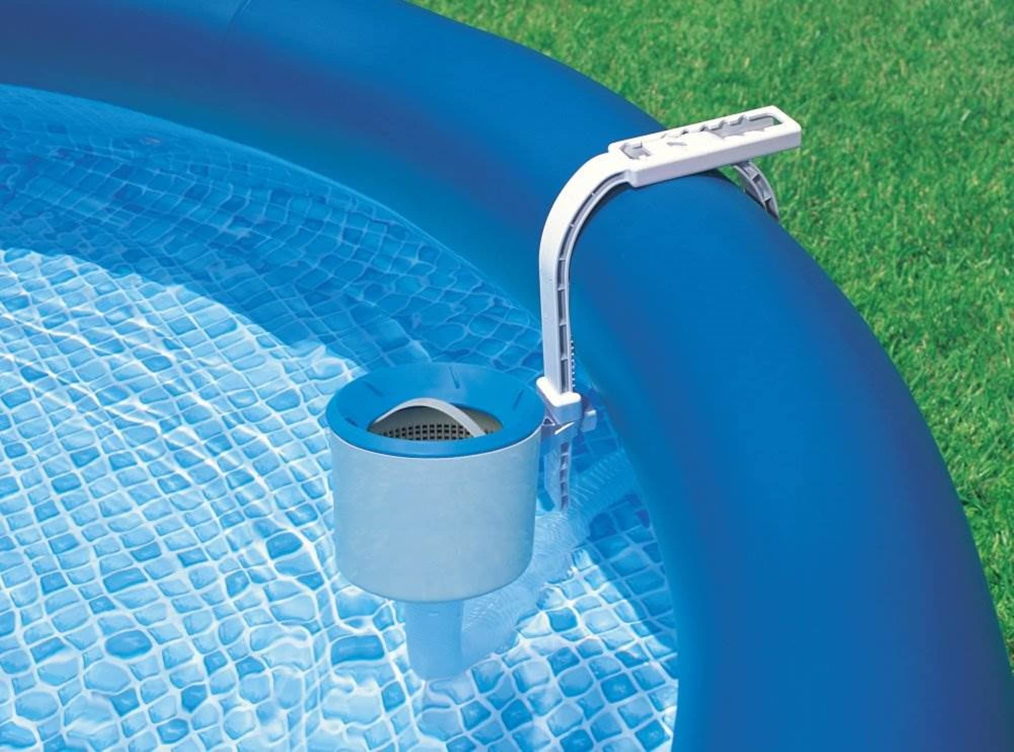 Intex Deluxe Wall-Mounted Swimming Pool Surface Automatic Clean Skimmer (2 Pack)