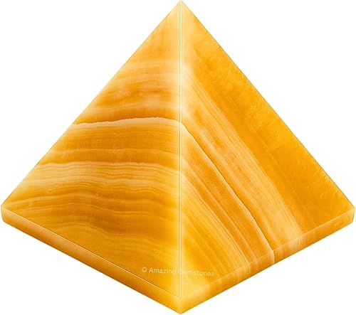 Miniatura 86 de Amazing Gemstone White Agate Snow Quartz Pyramid Crystal Healing Stones - 1" Great Pyramid Figurine of Natural Stone Pyramid for Meditation, Reiki