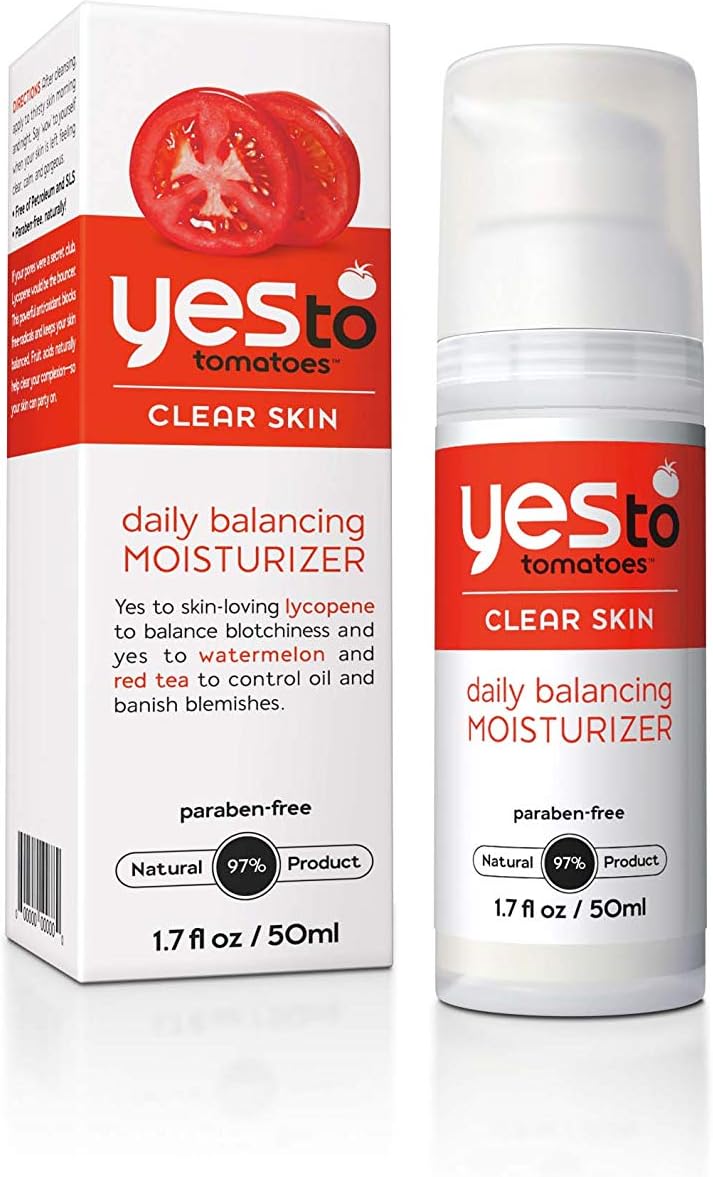 Tomatoes Daily Balancing Moisturizer, Blemish-Fighting & Enlightening Moisturizer, Natural Vegan & Cruelty Free, 1.7 Fl Oz