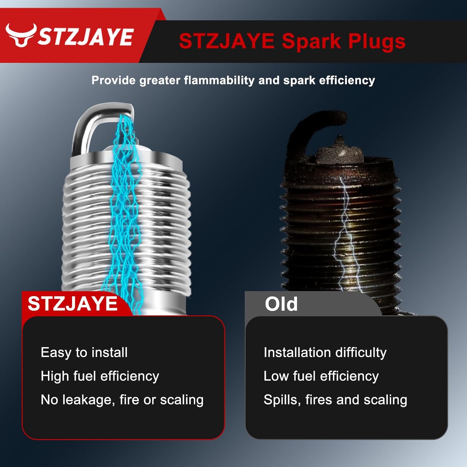 SP493 Platinum Spark Plugs AGSF32PM 8Pack Compatible with Ford for E150/E250/F150 for Lincoln for Mercury for Mazda for Cadillac for Expedition for Explorer for Crown Victoria 1993-2008