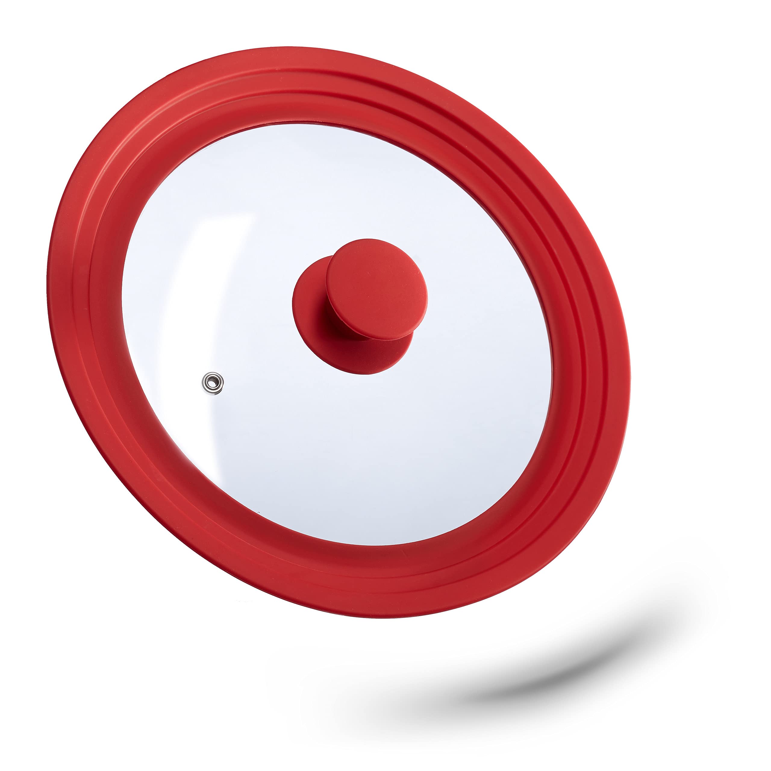 Set 4 Coperchi Universali In Vetro Con Bordo Silicone - 3 Misure In 1, Valvola Vapore - Foto 4