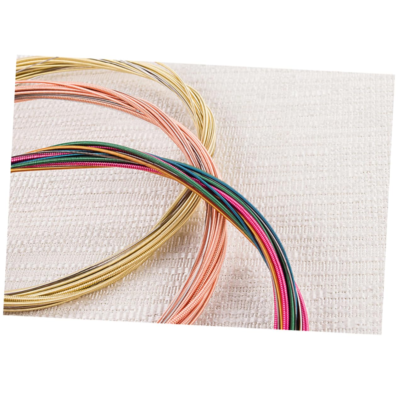 QUMIIRITY 3 Packs Folk Guitar Strings Brass Steel Strings for Musical Instruments
