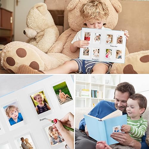 Miniatura 7 de Álbum de fotos hecho a mano con espacio de escritura para cámara Fujifilm Instax Mini, álbum de fotos de 2 x 3 pulgadas, álbum de fotos Polaroid