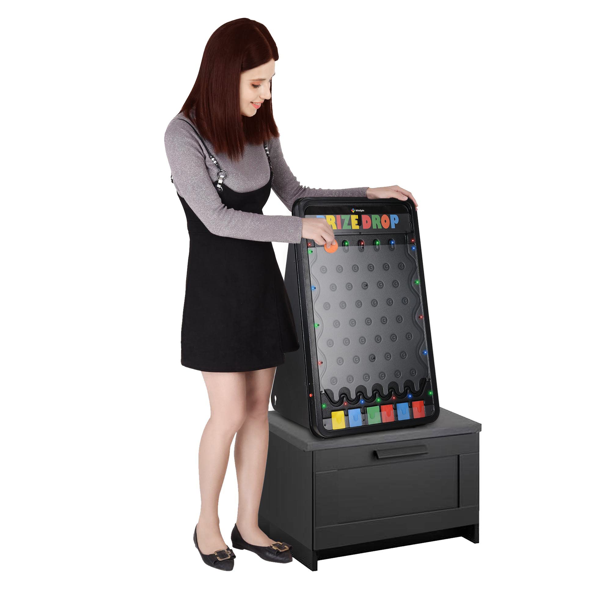 Photo 1 of WinSpin 30"x19" Prize Drop Plinko Board Foldable Stand Disk Drop Board Game