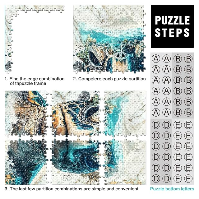Foto 3 de 6 de El Mundo de la Tortuga Puzzle de 1000 Piezas para Adultos Juguetes adictivos Que desafían la Inteligencia…