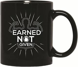 Gym Fitness Gift Ideas for Weightlifting Exercise Enthusiasts 11oz 15oz Black Coffee Mug