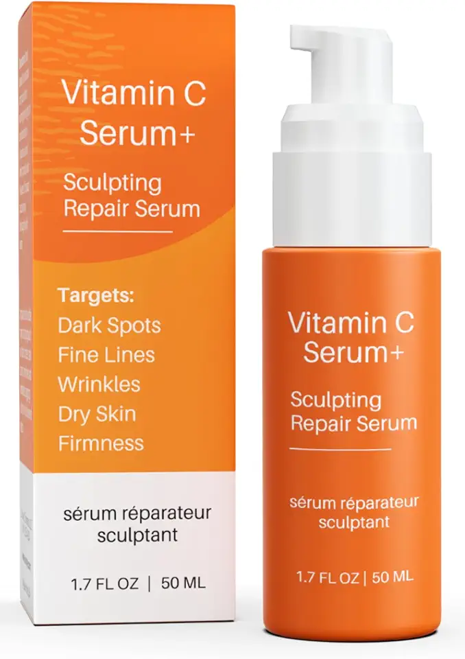 LeVaye Vitamin C Serum, Anti-Aging Face Serum – 15% Vitamin C, Ferulic Acid, Niacinamide, Hyaluronic Acid, Peptides, Ceramides – Targets Wrinkles, Fine Lines, Dark Spots, Enlarged Pores, Dry Skin