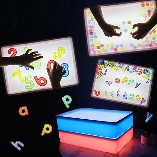 Miniatura 2 de Mesa ligera para niños, juego sensorial y creativo, terapia de arte, relajación y meditación para cumpleaños, Navidad, fiestas y reuniones