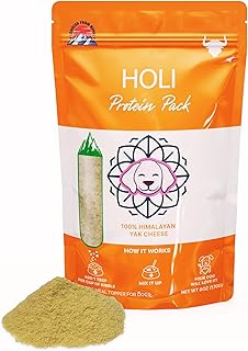 HOLI Dehydrated Himalayan Yak Cheese Dog Food Topper - All Natural Dog Food Flavor Enhancer - 6oz