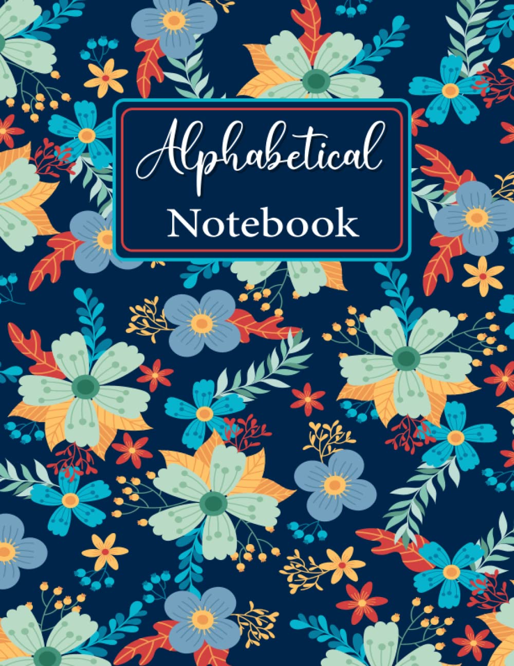 Alphabetical Notebook: 4 Pages Per Letter / A4 Size /105 Pages. Large