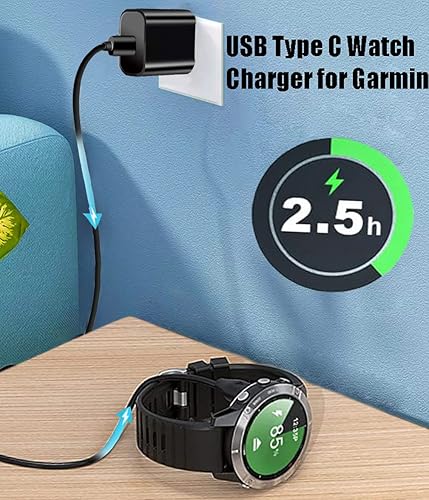 Miniatura 2 de CHS Carga de reloj para Garmin Watch, cargador Garmin USB de 3 pies y transferencia de datos, para Garmin Fenix 7X 7 6X 6 6S 5 5X 5S Plus,